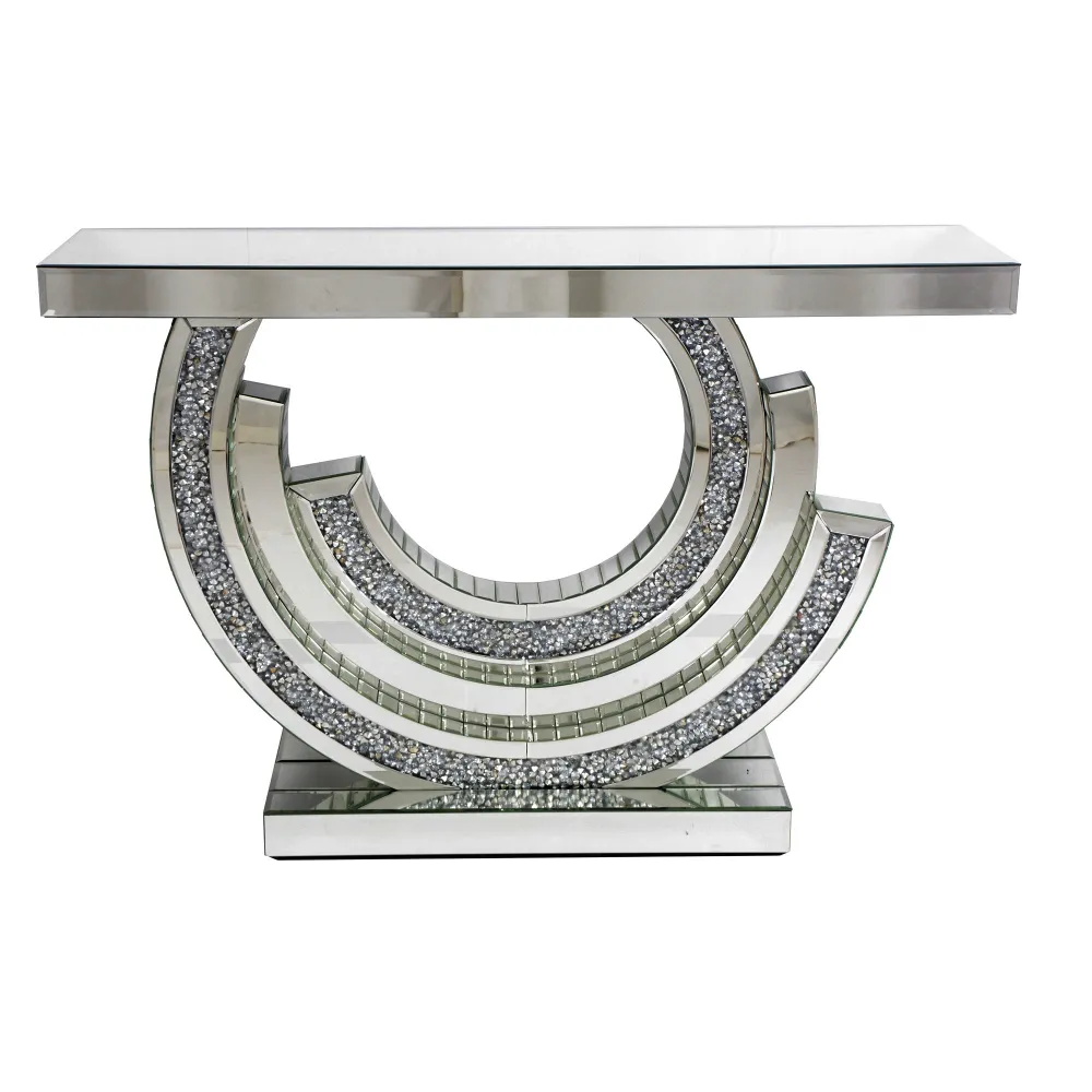 CONSOLE MIROIR TOURBILLON 120x35x80 cm